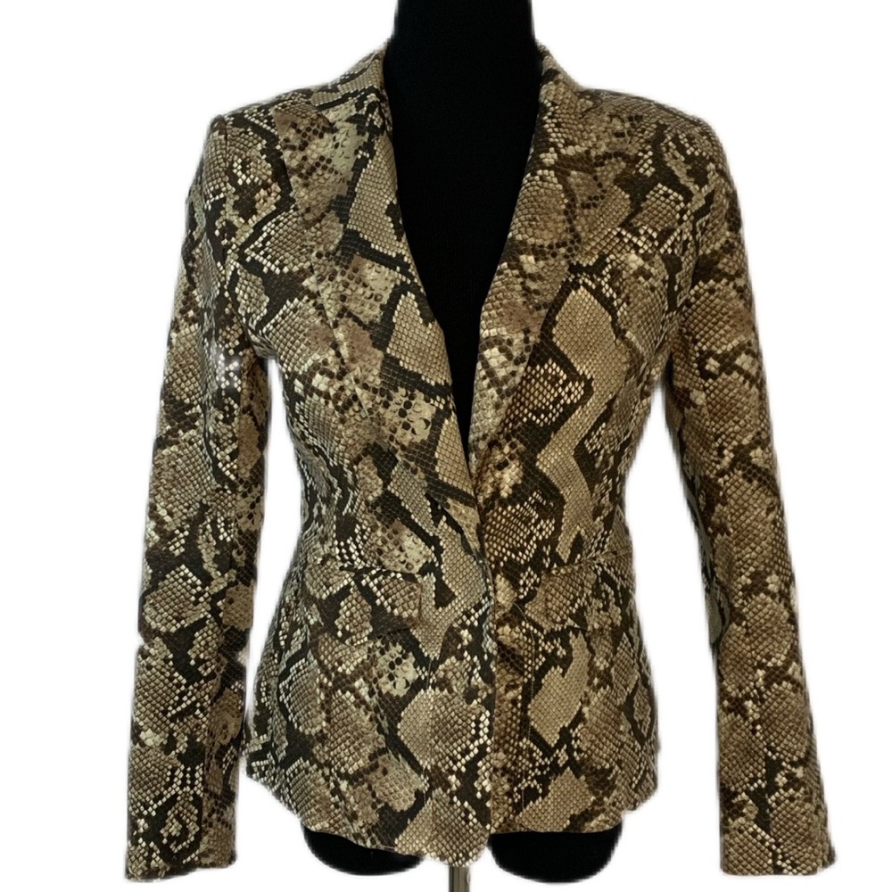 Altuzarra For Target Sz M Python Print Crepe Blaz… - image 1
